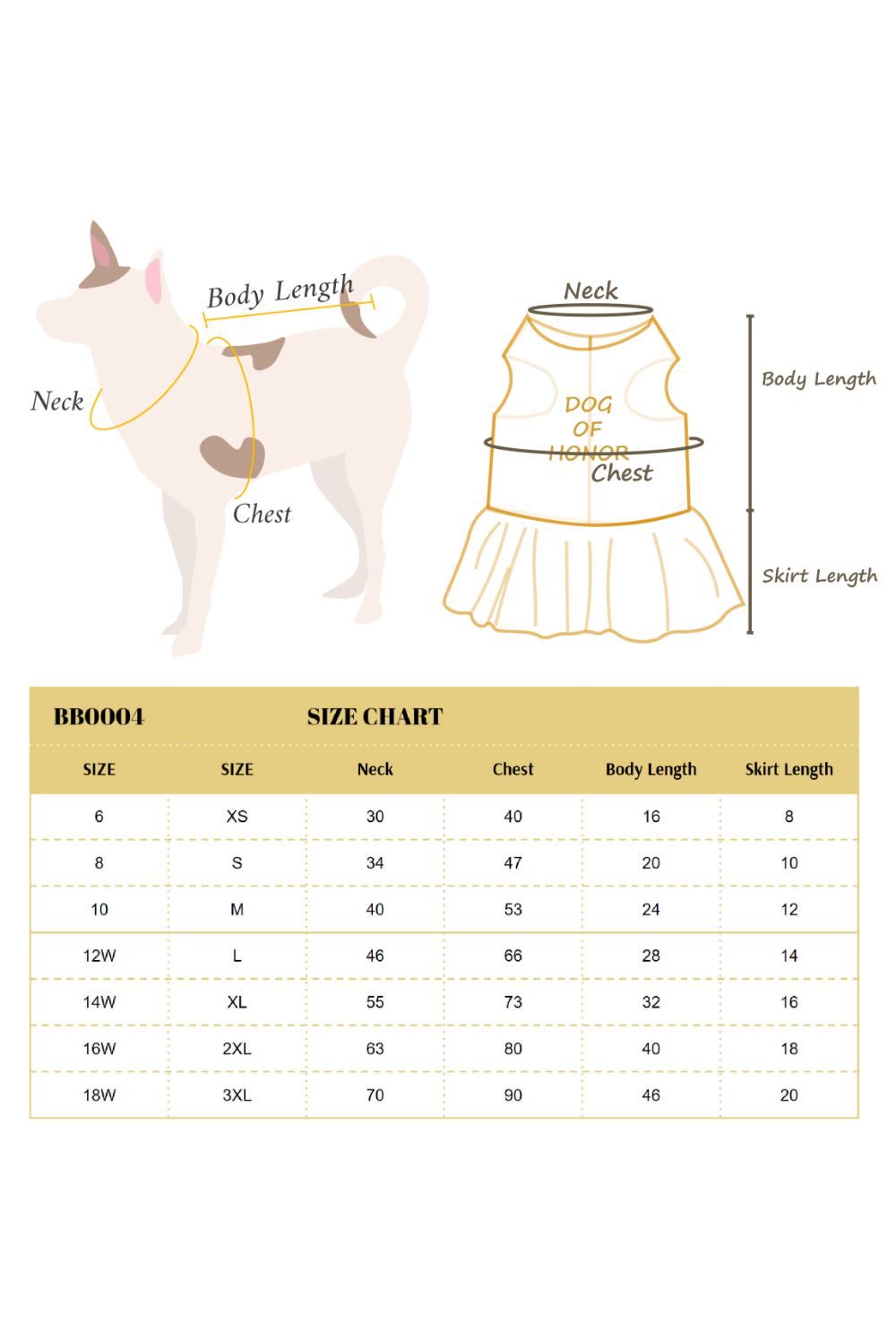 Dog of Honor Tutu Dress